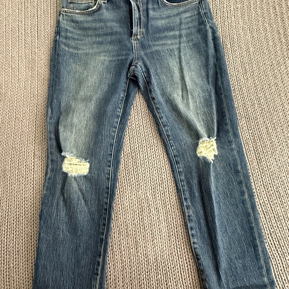 Joe's Jeans Blue Distressed Slim Boyfriend Jeans - The Scout